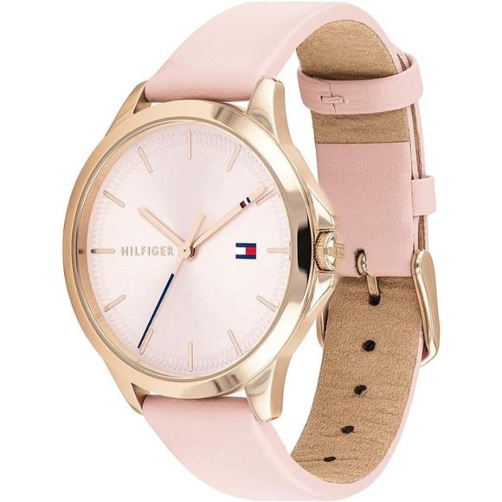 Women's Stainless Steel Quartz Watch with Leather